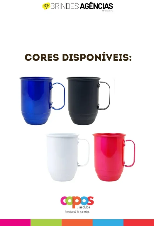 Caneca 650ml Alum&iacute;nio