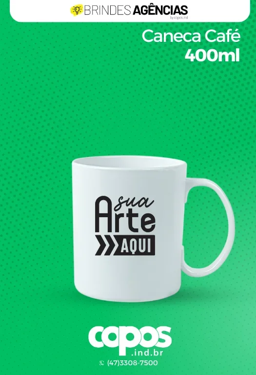 Caneca 400ml Caf&eacute;