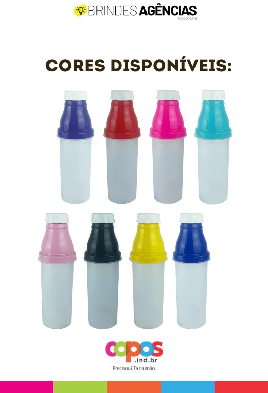 Garrafa Bicolor com copo Garrafa Bicolor com copo